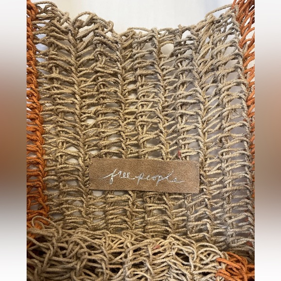 Free People Under The Palm Woven Tote Bag NWT! - Picture 4 of 4